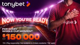 Tonybet launches World Cup Card Collection campaign with $150k up for grabs for Canadian customers Thumbnail
