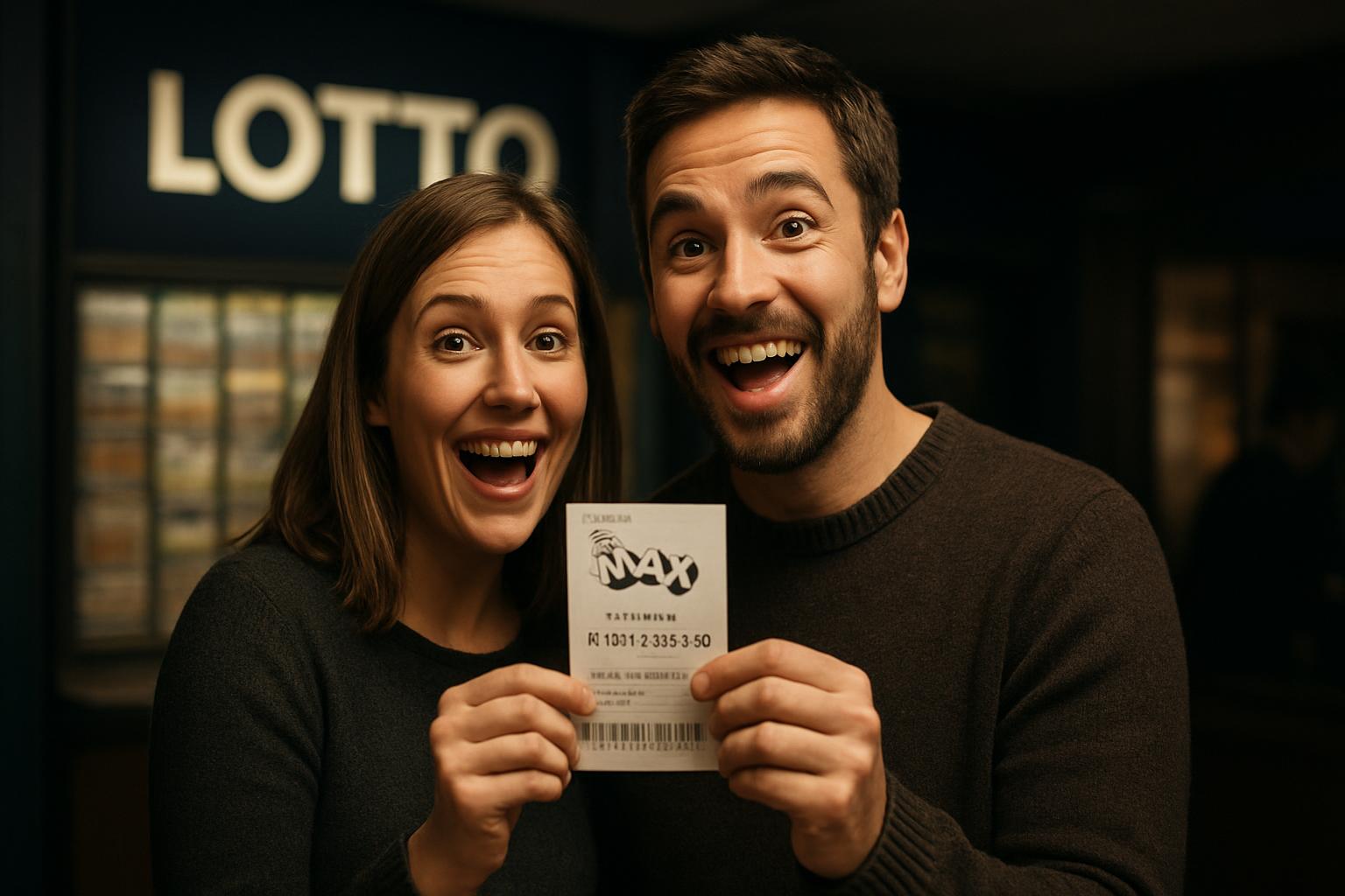 "Lucky couple set to explore the world after $75 million windfall" Thumbnail