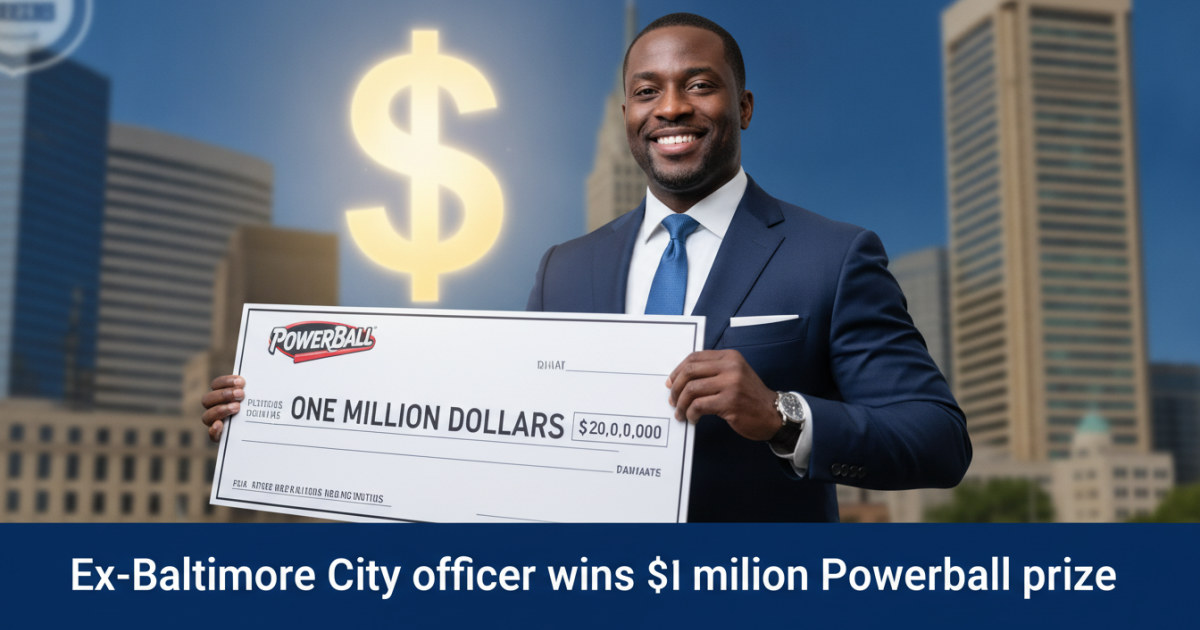 Ex-Baltimore City officer wins $1 million Powerball prize Thumbnail