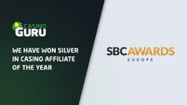 Casino Guru takes Silver in SBC Awards Europe's Casino Affiliate of the Year Thumbnail