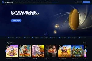 CryptoRoyal Casino Screenshot