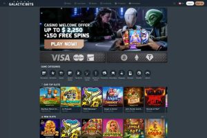 Galactic Bets Casino Screenshot