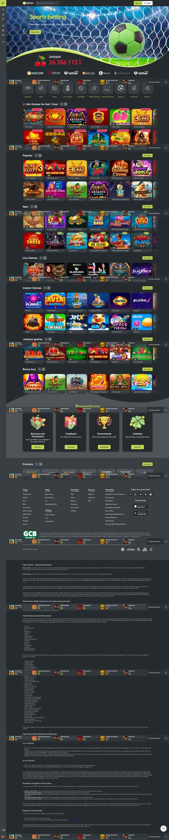 Fresh Casino Screenshot