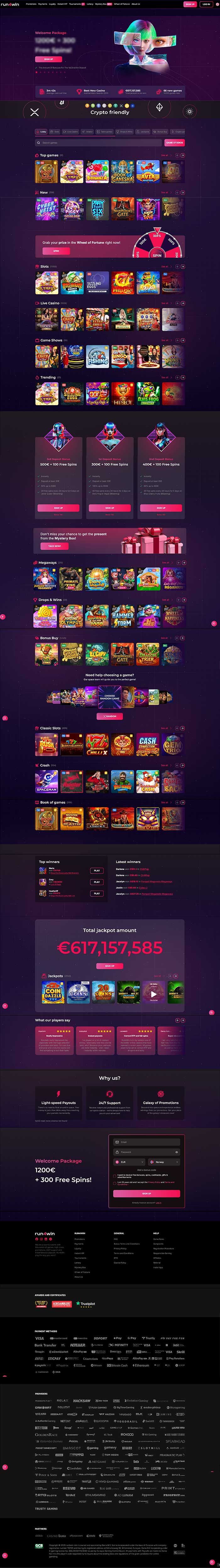Captura de pantalla de Awarded Certified Run4Win Casino