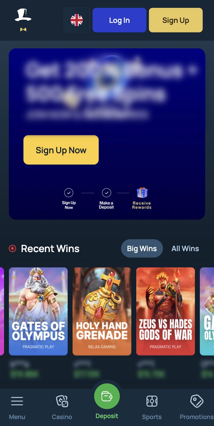 Captura de pantalla de FortuneJack Casino