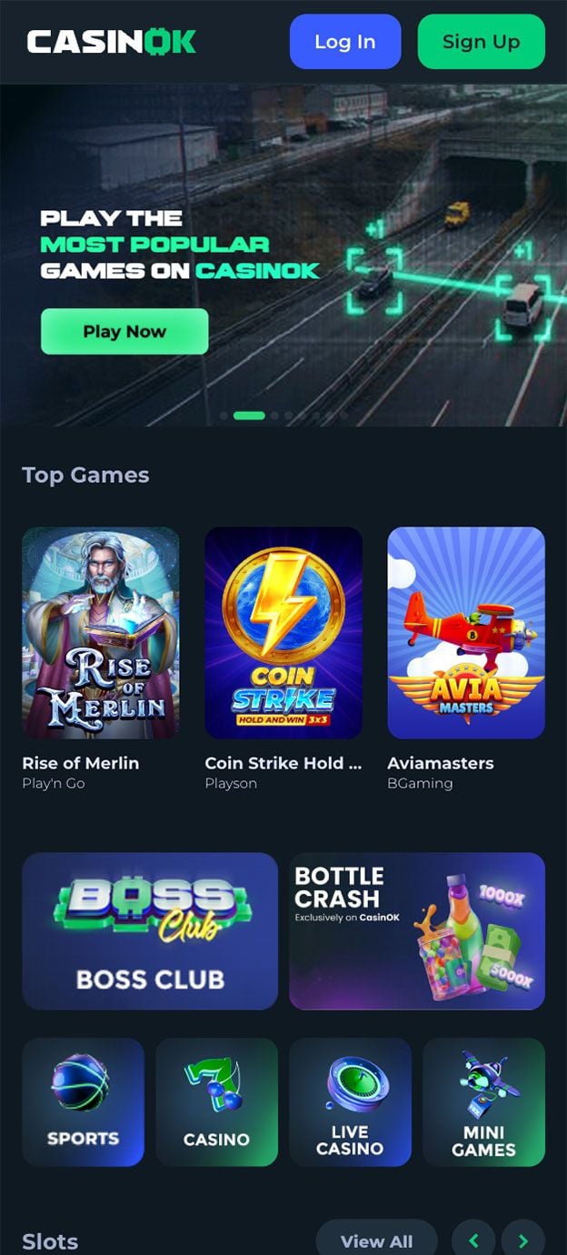 Captura de pantalla de CasinOK