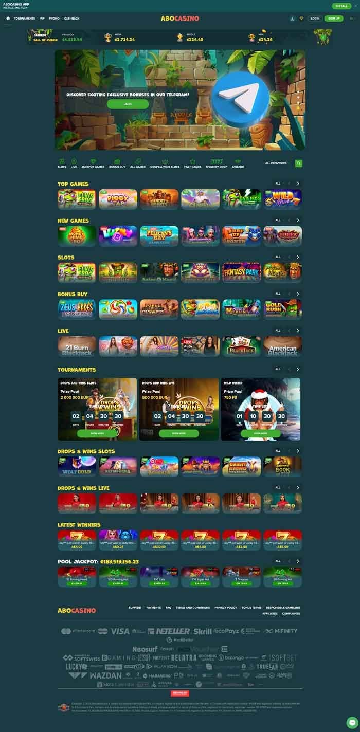 Zrzut ekranu Abo Casino