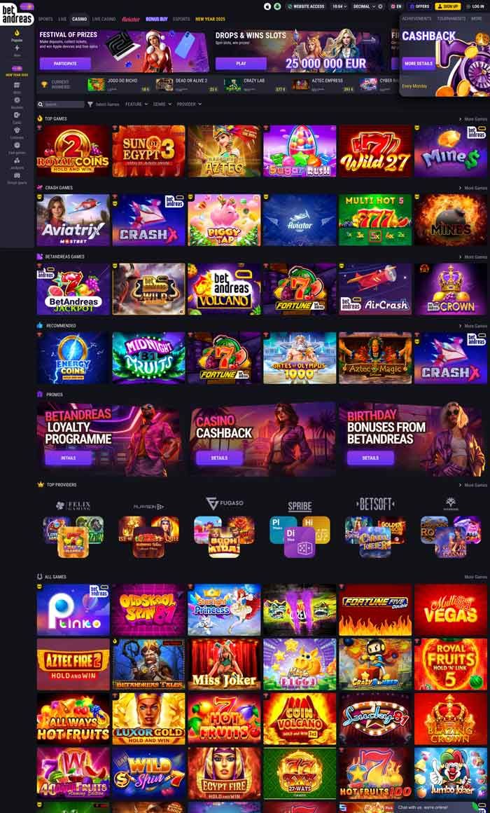 Zrzut ekranu BetAndreas Casino