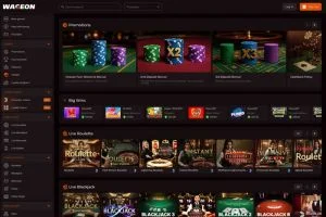 Zrzut ekranu Wageon Casino