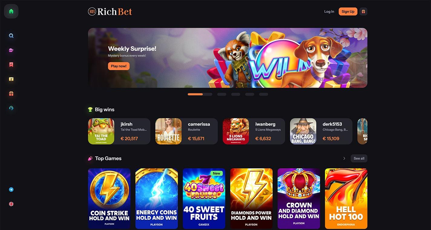 Zrzut ekranu RichBet Casino