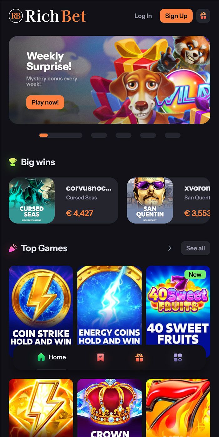 Zrzut ekranu RichBet Casino