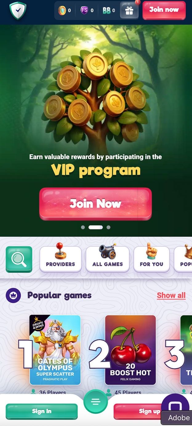 Zrzut ekranu SafeCasino