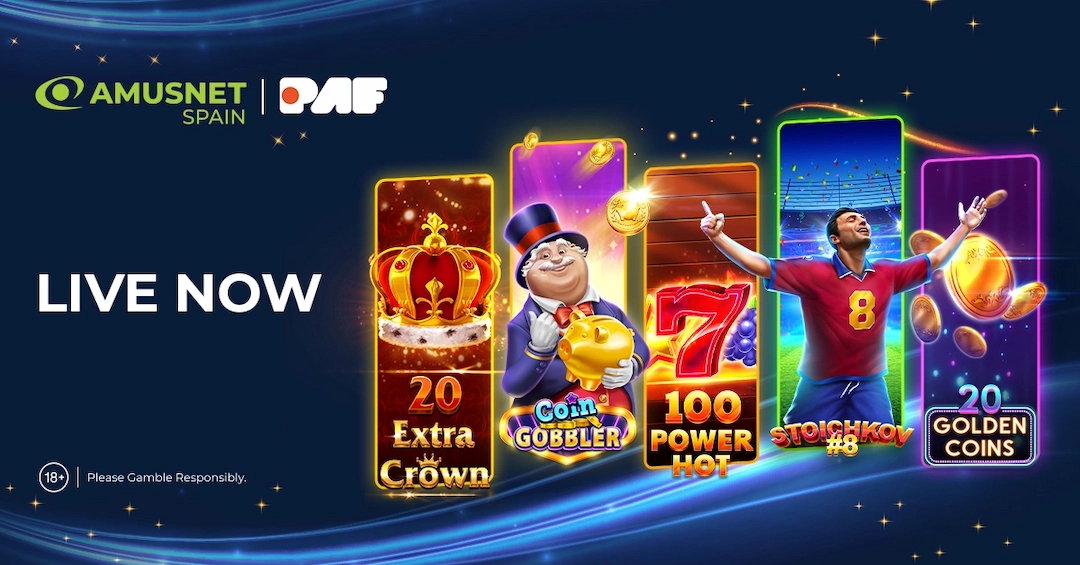 Amusnet rozšiřuje svou evropskou působnost prostřednictvím partnerství se španělskou společností Paf - Casino News Thumbnail