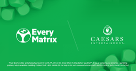 EveryMatrix partners with Caesars to launch services in several states.