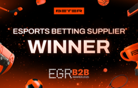 BETER voittaa ylpeänä esports-vedonlyönnin toimittajan palkinnon EGR B2B Awards 2025 -gaalassa. - Casino News Thumbnail