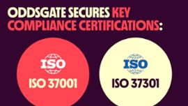 Oddsgate получает ключевые сертификаты: ISO 37001 и ISO 37301.